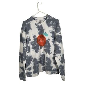 Unwind‎ Orange Beach Crew Pullover Storm Tie Dye Women's Medium M 100% Cotton